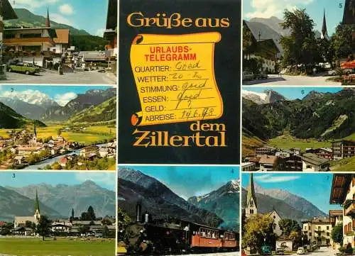 Austria Grusse aus dem Zillertal several views