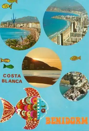 Spain Benidorm Costa Blanca souvenir multi view