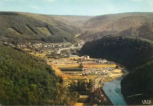 Belgium Bohan sur Semois Vallee de la Semois en amont vue panoramique