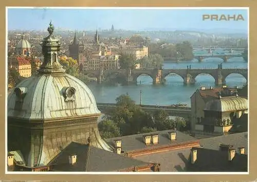 Czech Republic Bridges of Prague panoramic view