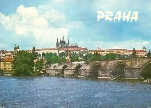 Czech Republic Praha Prague Castle & Charles' Bridge