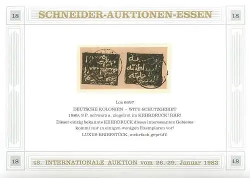 Schneider- Auktionen Essen 1983, reprint