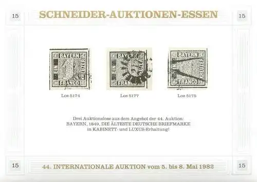 Schneider- Auktionen Essen 1982, reprint