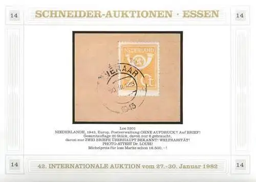 Schneider- Auktionen Essen 1982, reprint
