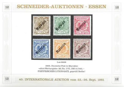 Schneider- Auktionen Essen 1981, reprint