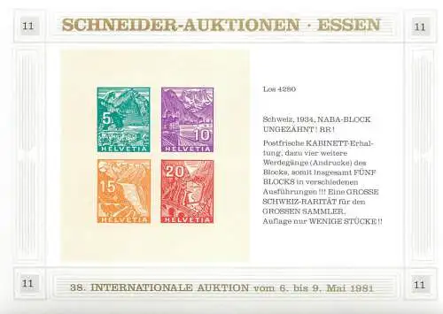 Schneider- Auktionen Essen 1981, reprint