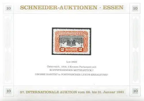 Schneider- Auktionen Essen 1981, reprint
