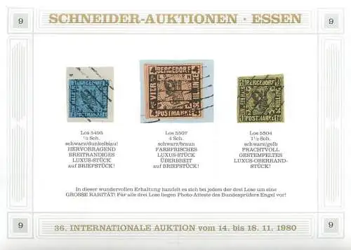 Schneider- Auktionen Essen 1980, reprint