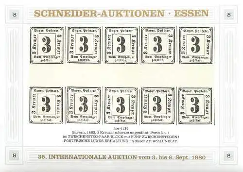 Schneider- Auktionen Essen 1980, reprint