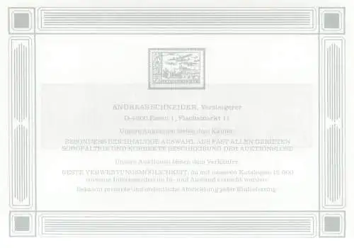 Schneider- Auktionen Essen 1980, reprint