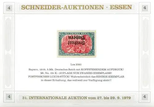 Schneider- Auktionen Essen 1979, reprint
