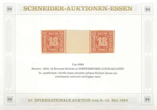 Schneider- Auktionen Essen 1984, reprint