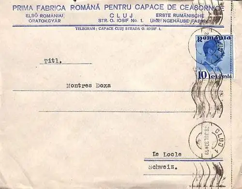 Romania prima fabrica romana pentru capace de ceasornice Cluj 1937