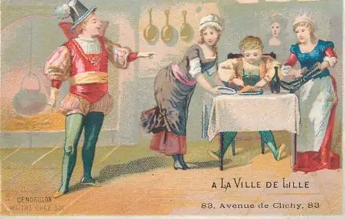 A la ville de Lille Cablat-Gruson Nouveautes maison de confiance bonneterie & lingerie - Cendrillon