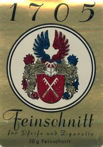 Feinschnitt Zigarette advertising label