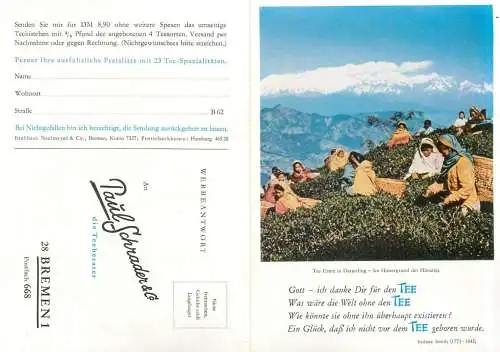 Advertising tea tee Paul Schrader & Co.