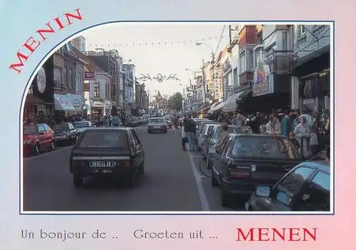 Belgium Menen city street