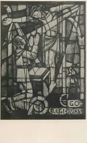 Hungary Szombathely, Seminary chapel, glass painting by Lili Árkayné Sztehló