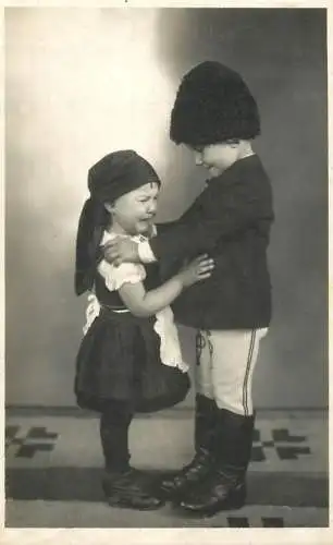 Children types and scenes with traditional costumes