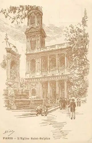 France Paris Eglise Saint Suplice