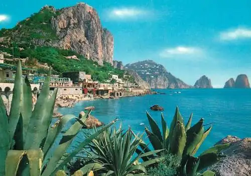 Italy Capri little sea shore