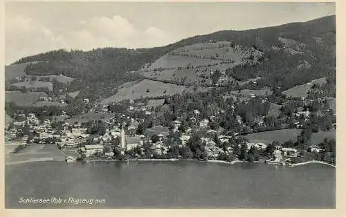 Germany Schliersee Oberbayern aerial view