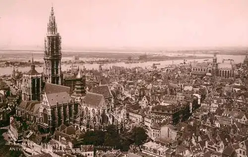 Belgium Antwerpen cityscape panorama