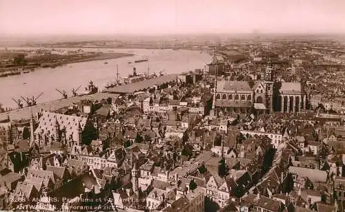Belgium Antwerpen aerial view