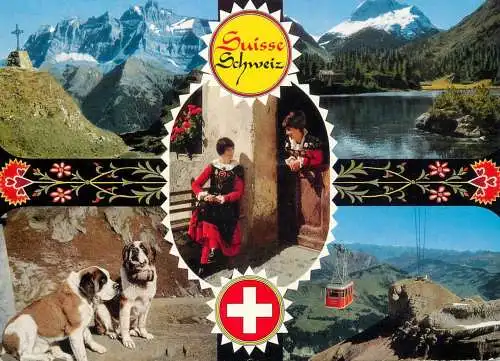 Switzerland multi view mountain St Bernard