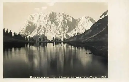 Austria Sebensee Tirol mit Zugspitzmassiv picturesque natural landscape
