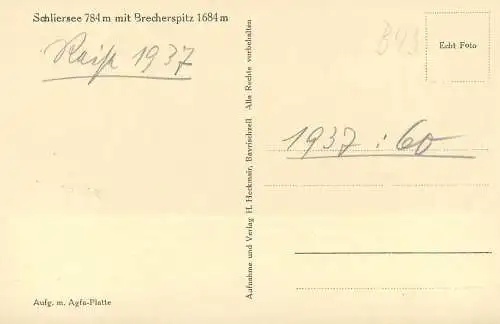 Germany Schliersee mit Brecherspitz