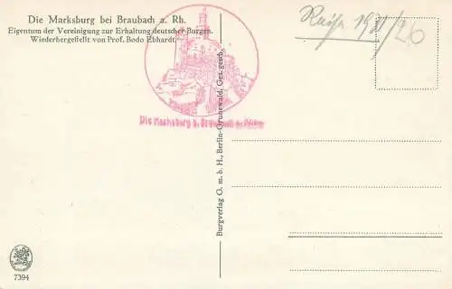 Germany Braubach am Rhein - Die Marksburg