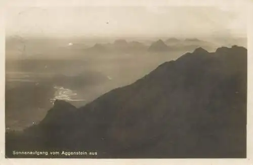 Austria Sonnenaufgang vom Aggenstein aus