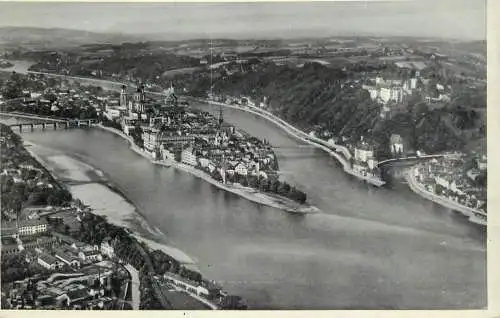 Germany Passau aerial view