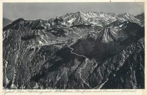Germany Oytal Der Gleitweg Nebelhorn Seealpsee und Daumen