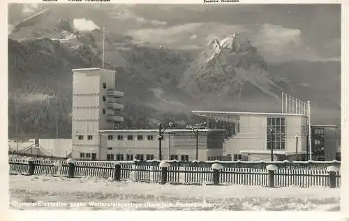 Germany Garmisch-Partenkirchen Olympia Eisstadion gegen Wettersteingebirge