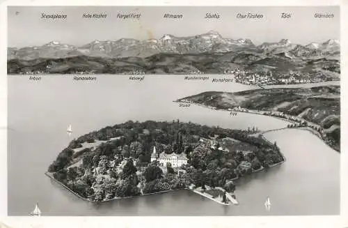 Germany Insel Mainau im Bodensee panoramic view