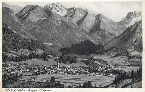 Germany Oberstdorf im Bayr Allgau panoramic view