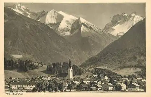 Germany Oberstdorf panoramic view