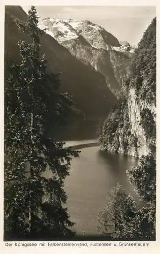 Germany Der Konigsee mit Falkensteinerwand Funtensee u. Grunseetauern 1937 photo