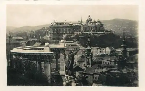 Hungary Budapest Saint Gellert monument panorama royal castle