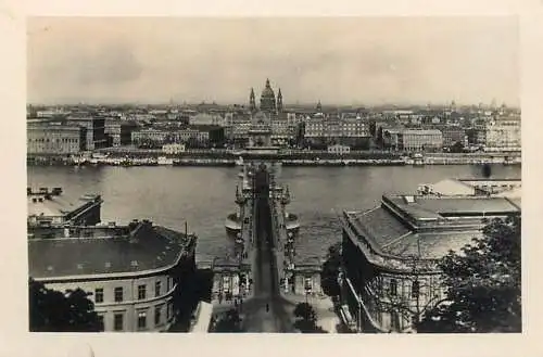 Hungary Budapest Danube panorama bridge