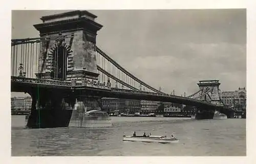 Hungary Budapest Danube bridge panorama