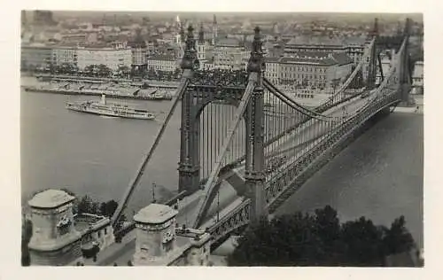 Hungary Budapest Danube bridge panorama