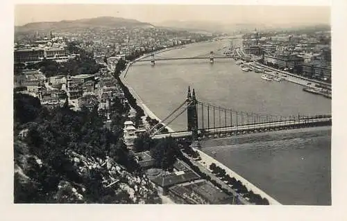 Hungary Budapest Danube bridges panorama