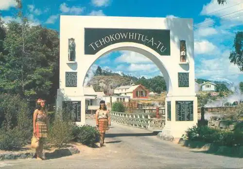 New Zealand Whakarewarewa Maori memorial