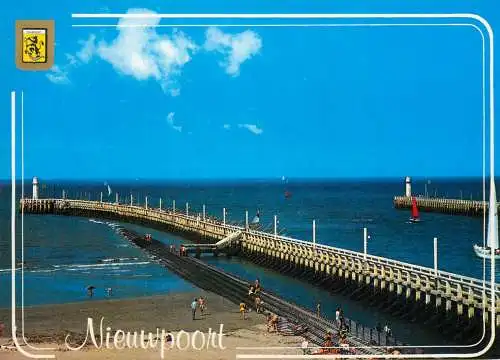 Belgium Nieuwpoort wharf pier