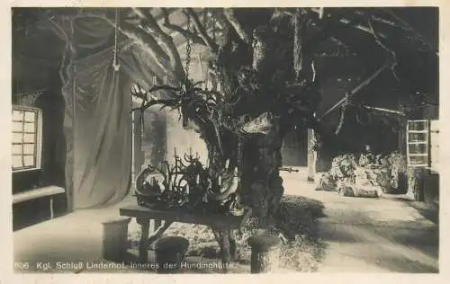 Germany Konigliche Schloss Linderhof Inneres der Hundinghutte
