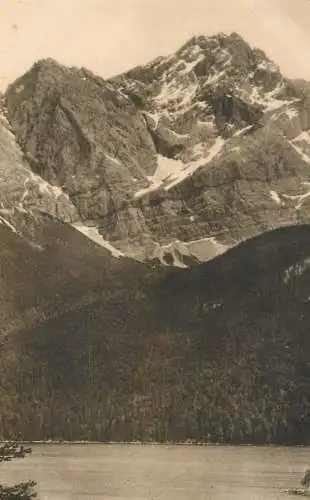 Germany Elbsee mit Zugspitze picturesque natural landscape