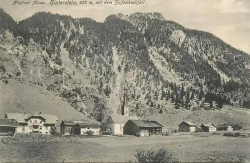 Germany Allgauer Alpen Hinterstein mit dem Gipfelsbachfall